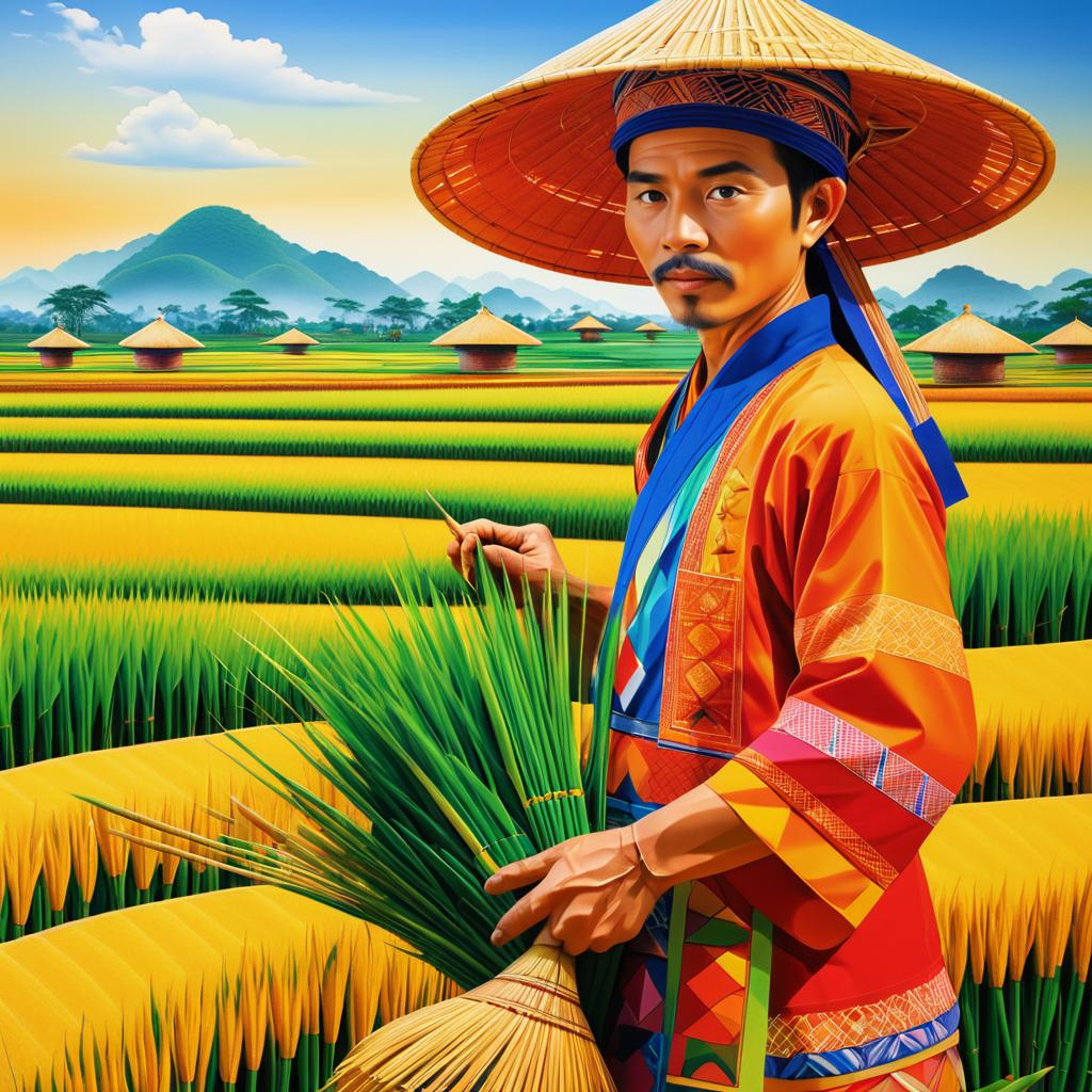 Vivid Surrealism: Vietnamese Rice Farmer Art