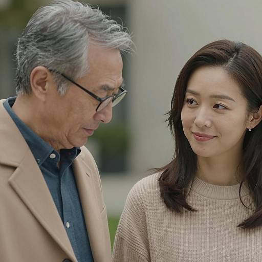 Intimate Close-Up of Two People