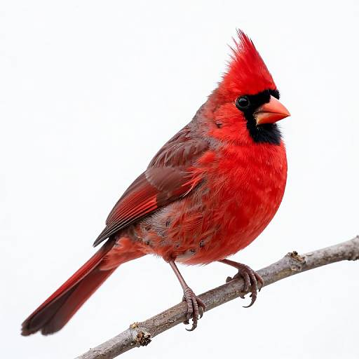 Vibrant Northern Cardinal on Branch