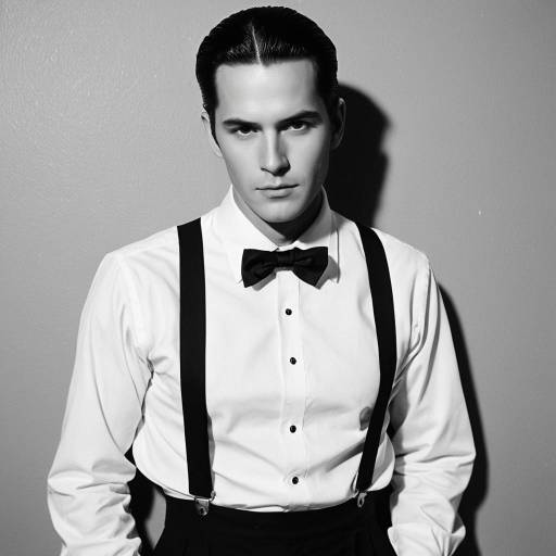 Vintage Formal Portrait of Man in Mid-Century Outfit