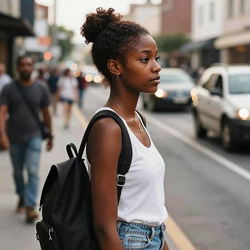Cinematic Portrait of Young Black Woman