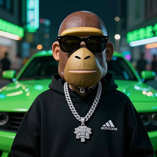 Crypto Punk Ape in Neon Tokyo