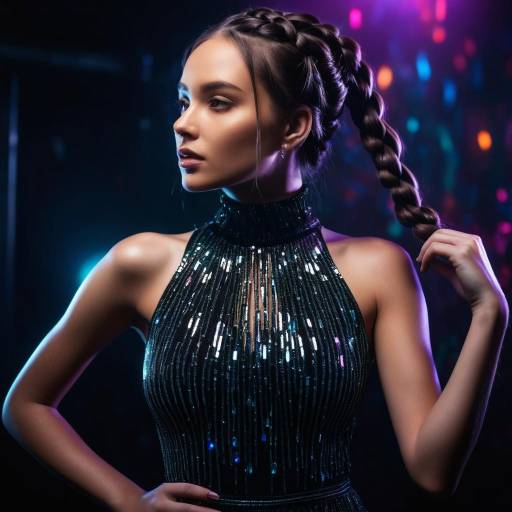 Vivid Nightclub Dance Scene of a Young Girl Vivid Nightclub Dance Scene of a Young Girl