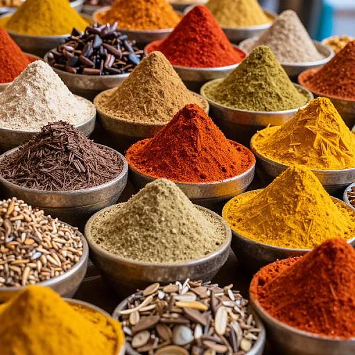 Vibrant Moroccan Spice Market
