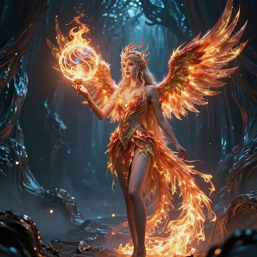Dazzling Fairy Demon with Phoenix Orb