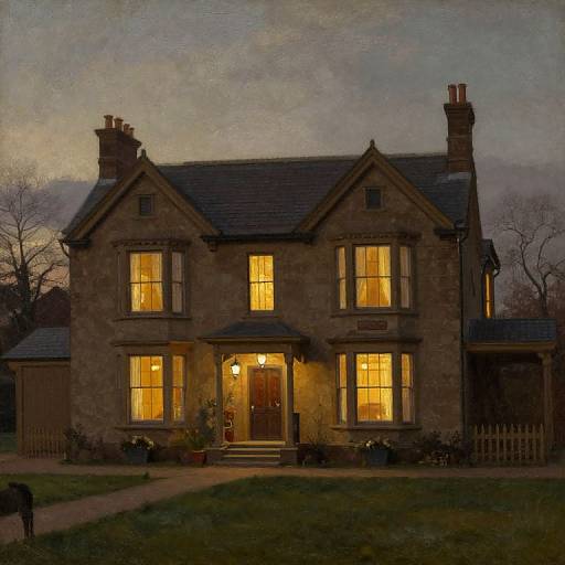 Victorian Yorkshire Home at Twilight