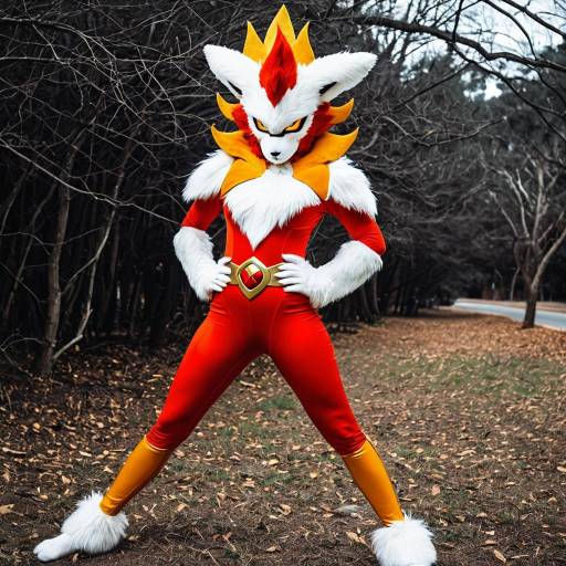 Fiery Infernape Cosplay Outfit Design