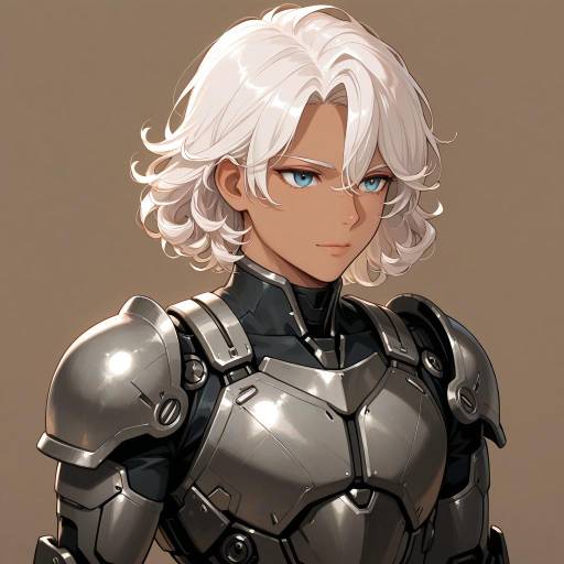 Cyborg Warrior in Distant Contemplation Cyborg Warrior in Distant Contemplation