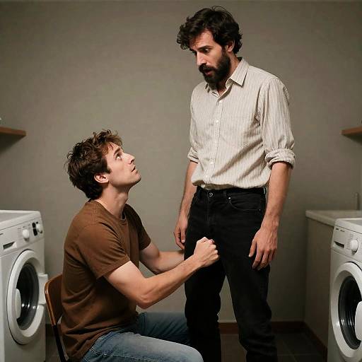 Surprising Encounter in a Dim Room