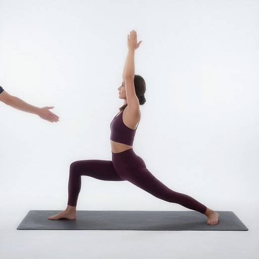 Backlit Yoga Pose with Handshake