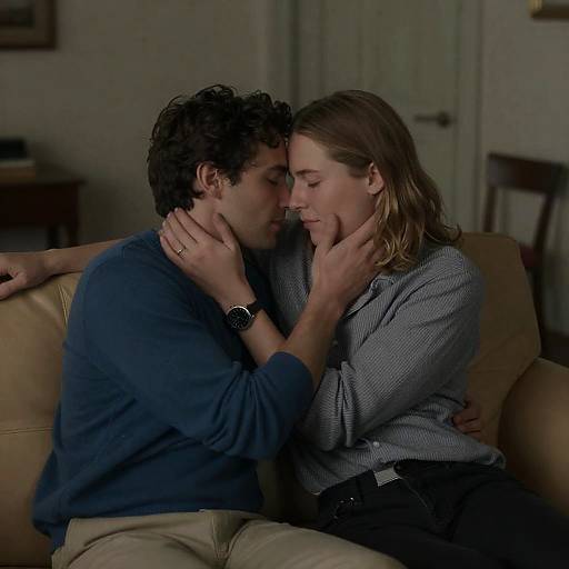 Intimate Moment Between Two Friends