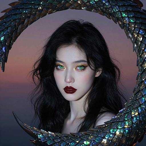 Surreal Romantic Portrait from Dragon's Eye