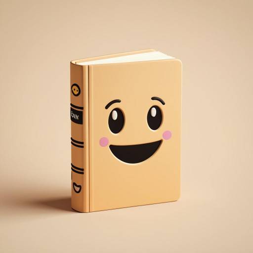Cute Tan Book Emoji 3D Render