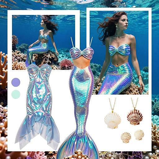 Underwater Mermaid Fashion Moodboard