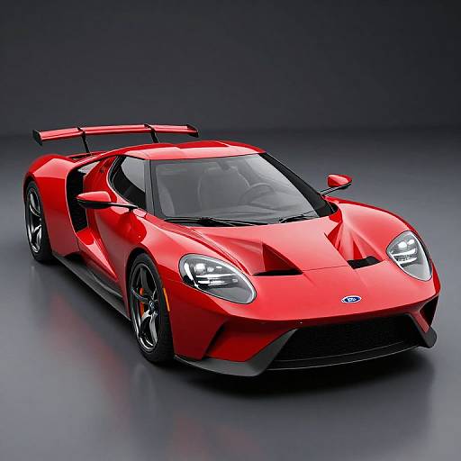 Vibrant 2017 Ford GT 3D Render