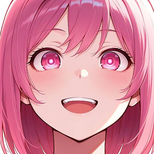 Spiralwash Eyes Close-Up Pink Portrait