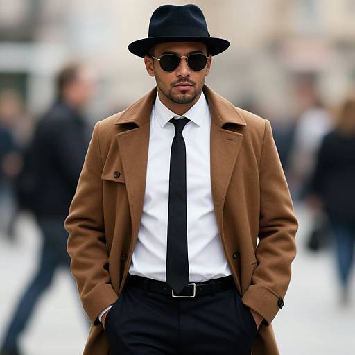 Gatsby Style Man in Classic Outfit