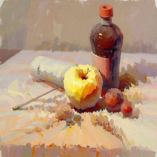 Acrylic-Style Vivid Still Life