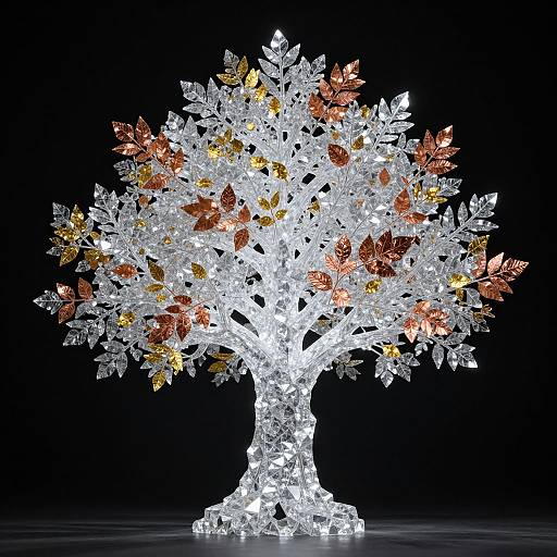 Luminous Crystalline Tree of Elegance