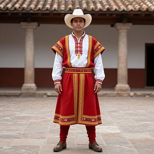 Man in Traditional Kuzco Costume