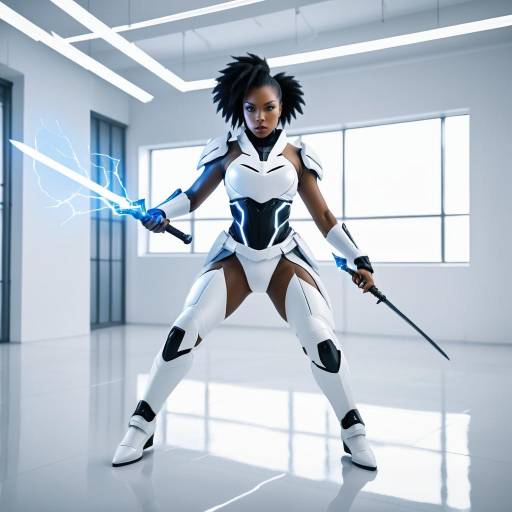 Futuristic Battle in a Hospital Setting