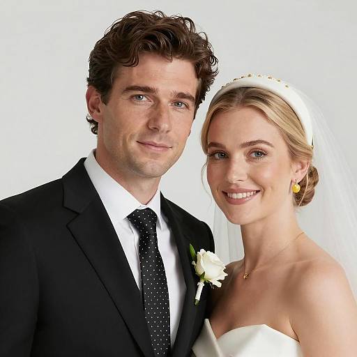 Charming Wedding Couple Portrait