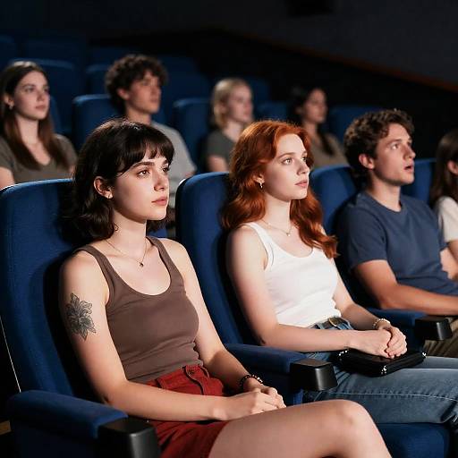 Intimate Moment in a Movie Theater