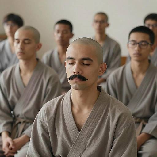 Realistic Parody of Bald Boys in Robes