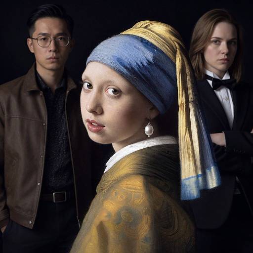 Native American Woman as Pearl Earring