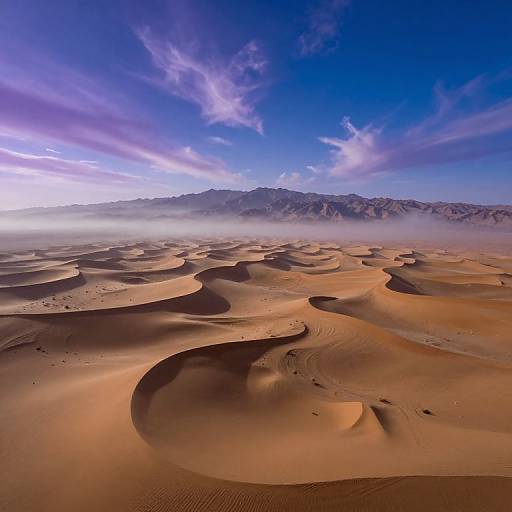 Surreal Desert Dreamscape Aerial View