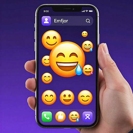 Futuristic Selfie to Emoji UI