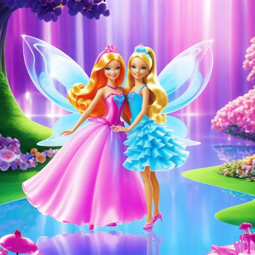 Fantasy Fairy Dolls in Enchanted Garden