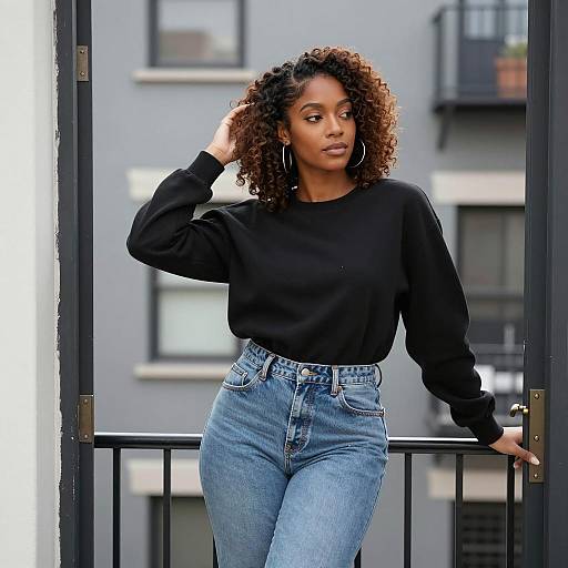 Urban Portrait of Stylish African-American Woman