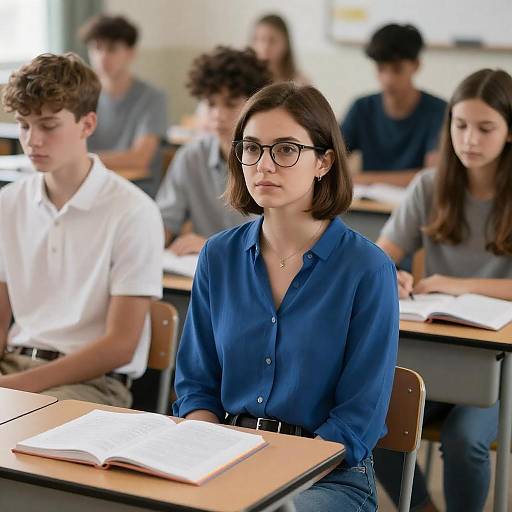 Classroom Scene with Engaged Students