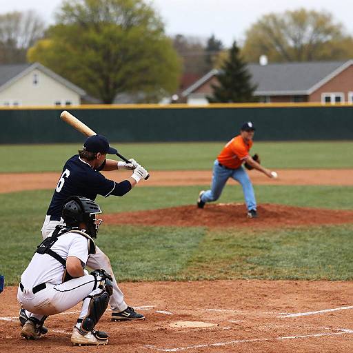 Intense Baseball Game Action Shot