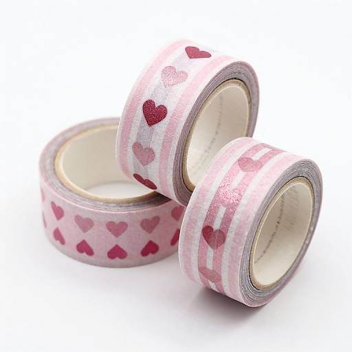Princess Pink Pearlescent Washi Tape Set