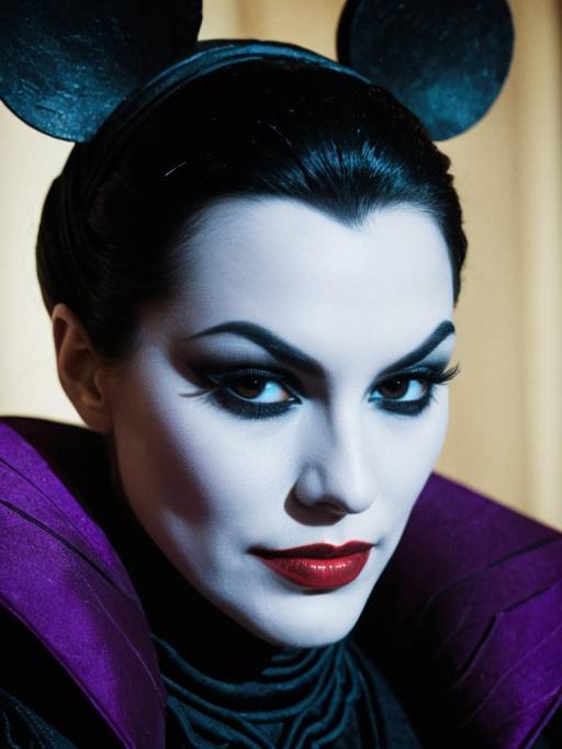 Woman in Disney Villain Costume Headshot