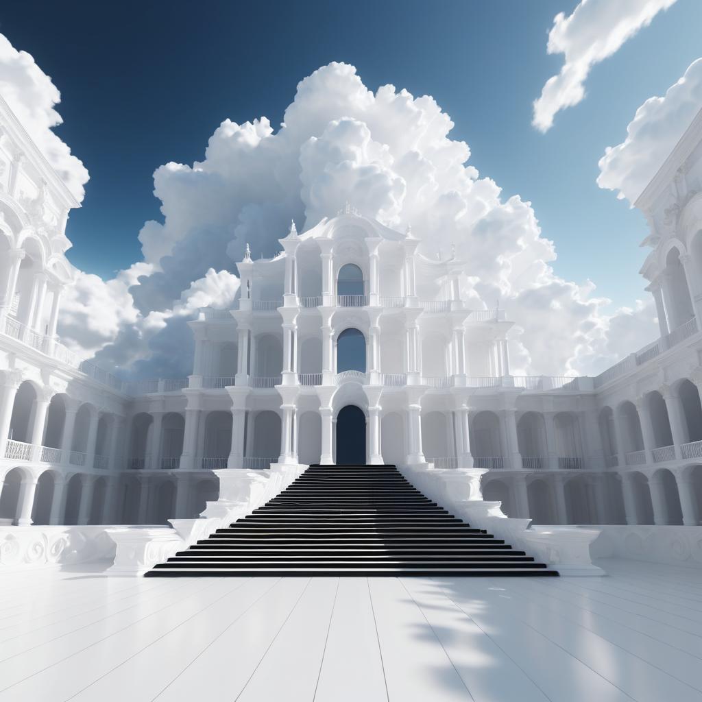 Baroque Palace on a Cloud in VR