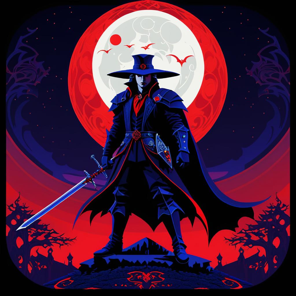 Vampire Hunter Under a Red Moon