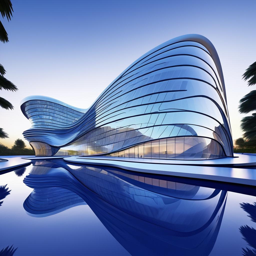 Futuristic Museum Inspired by Zaha Hadid