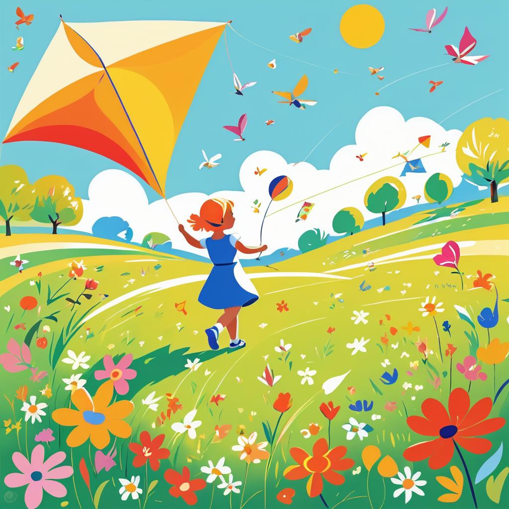 Vibrant Matisse-Inspired Meadow Playtime