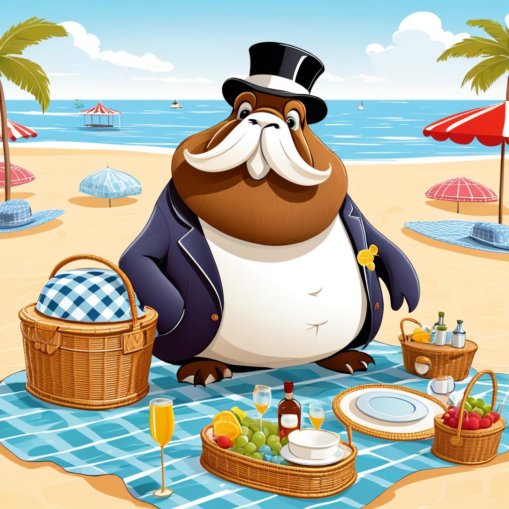 Posh Walrus Picnic by Christina Rodriguez