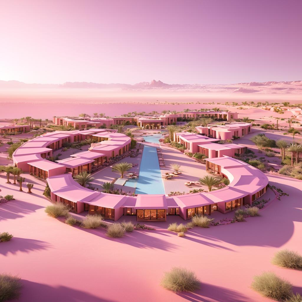 Cinematic Desert Resort Architectural Visualization