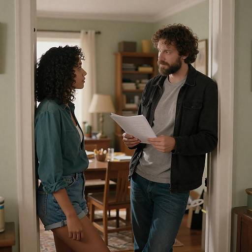 Cozy Living Room Portrait of a Couple