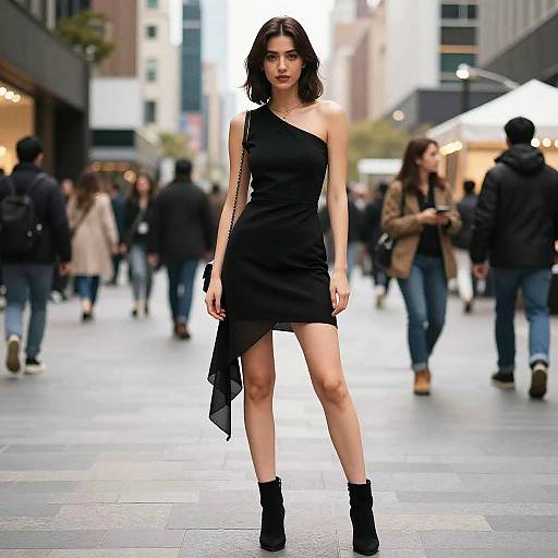 Stylish Woman in Urban Gallery