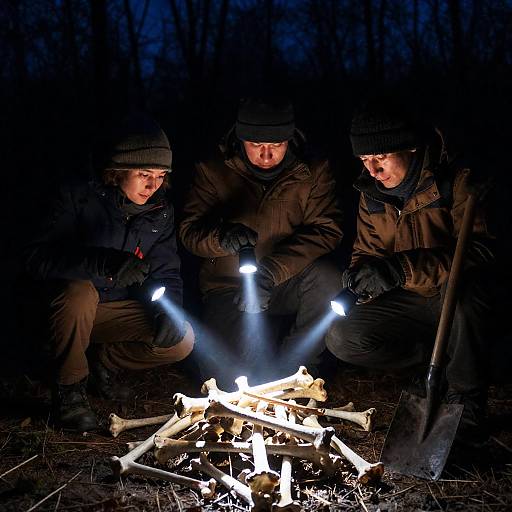 Nighttime Vigil at the Bone Pile