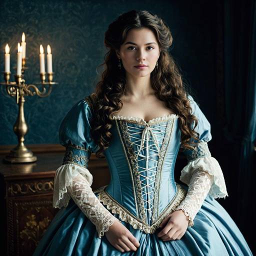 17th Century Elegant Period Dress Portrait