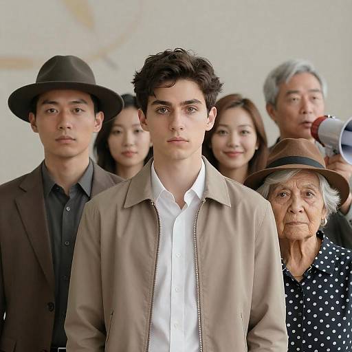 Group Portrait with Dynamic Expressions