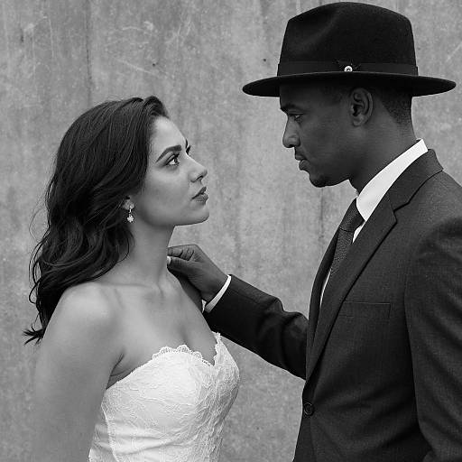 Intense Portrait: Love in Monochrome