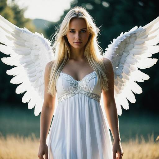 Enchanting Angel Costume in Outdoor Setting